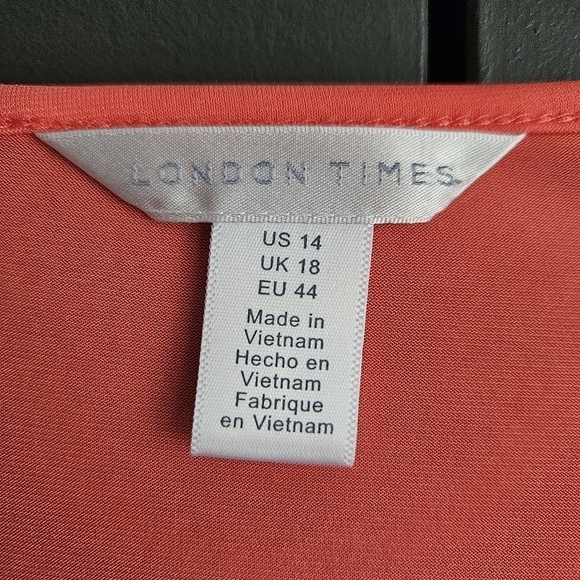 London Times Womens Dress Sz 14 - Picture 3 of 9